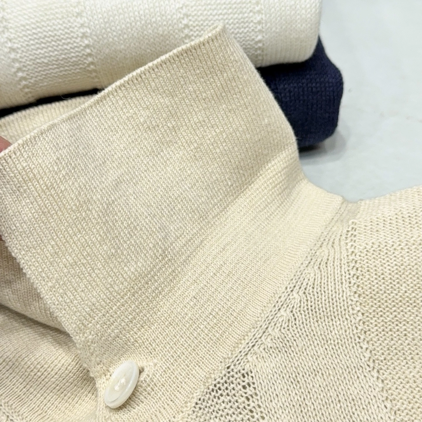wg.luxury- 2ru9588o POLO Cotton Linen fabric 3colour item:E-F352J0710-3H